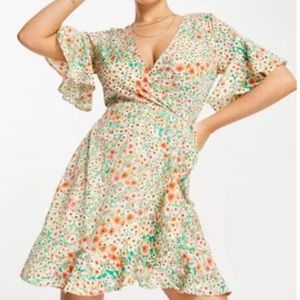 AX Paris mini wrap dress in floral
